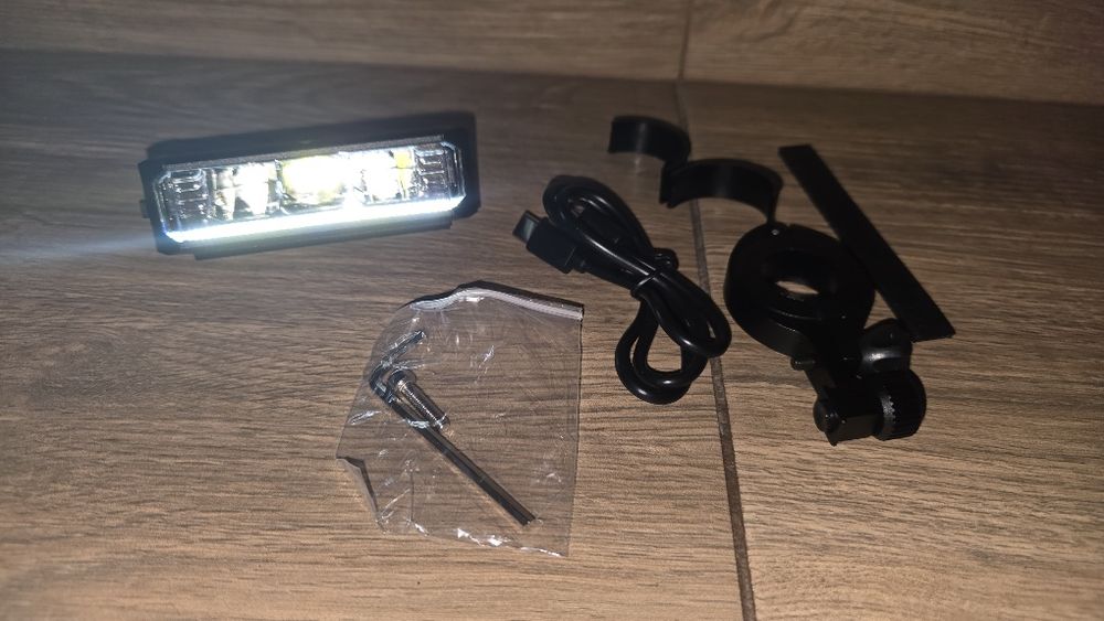 Lanterna led far Lumina frontala ledbar bicicleta trotineta lampa stop