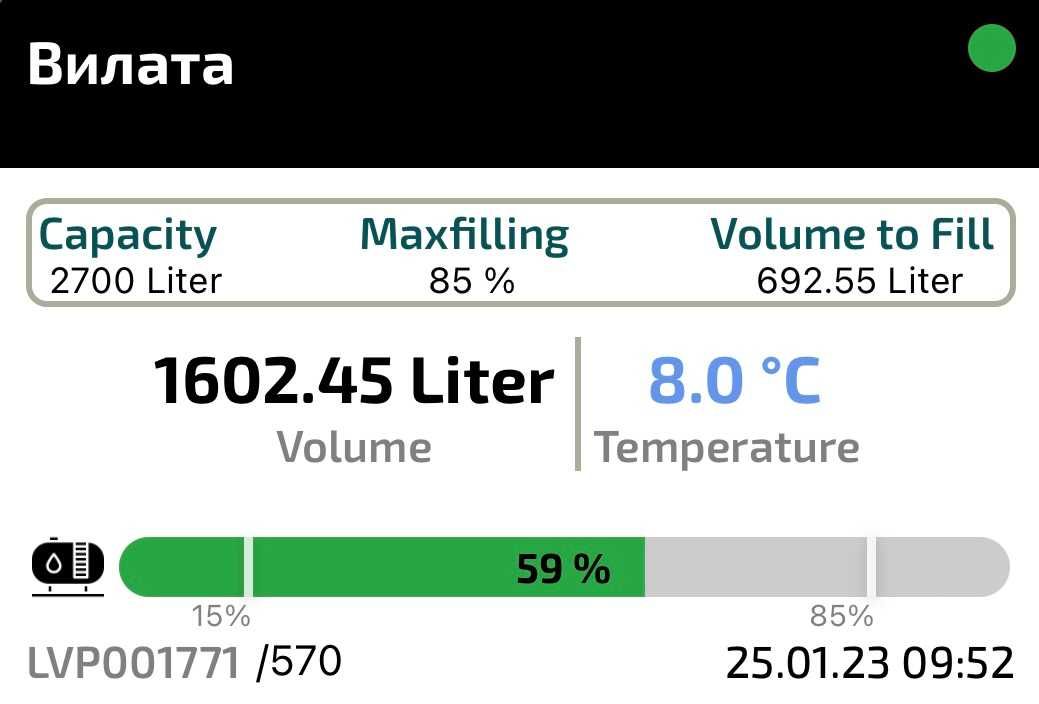 LPG Нивомер за дистанционно отчитане на количеството газ в резервоара