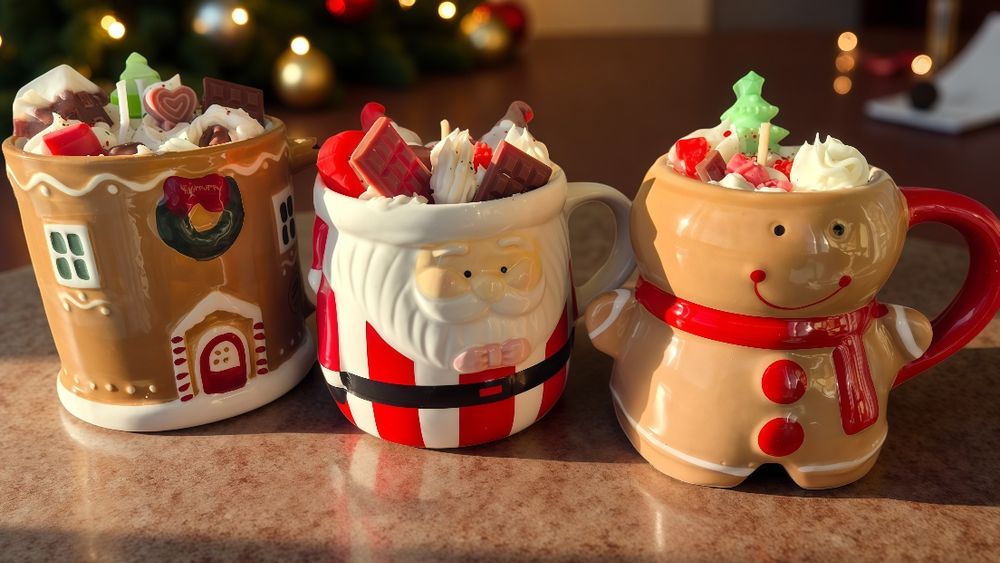 Свещи от естествен восък (Соев и Кокосов)