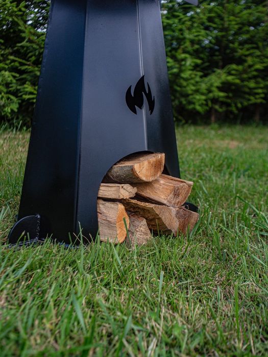 Grătar hexagonal cu plita rotundă oțel + fonta gratarean.com