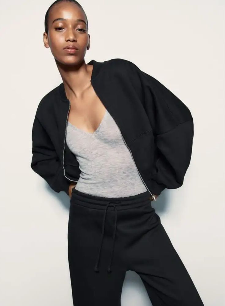 Суичър Zara (тип бомбър)