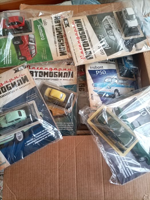 Легендарни автомобили. Ретро метални колички колекционерска серия