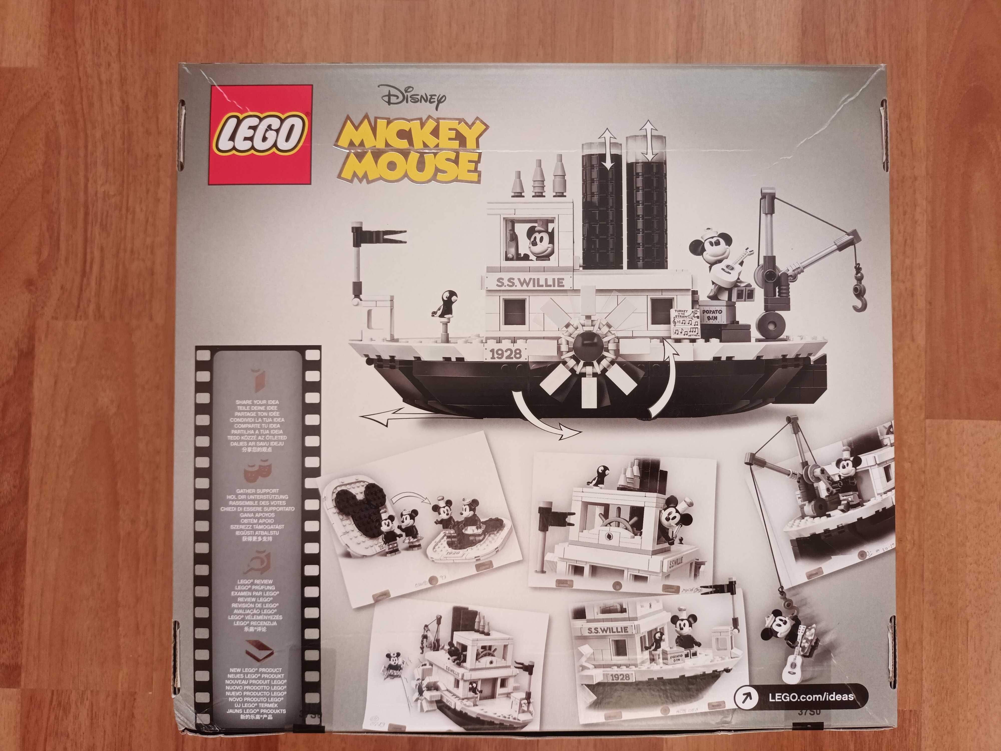 LEGO Ideas 21317 - Disney Mickey Mouse Steamboat Willie - Nou, Sigilat