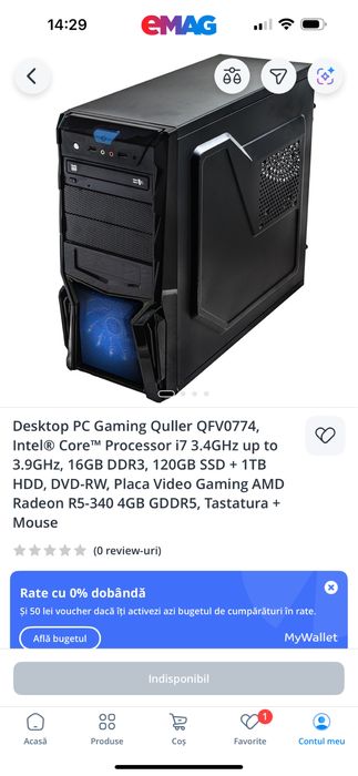 PC Gaming Intel Core i7 + monitor curbat