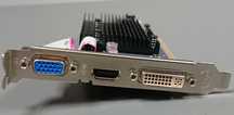 Видеокарта Sapphire HD 4350, с HDMI + DVI + VGA