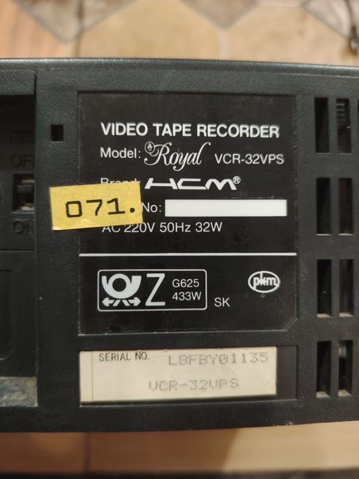 Video Recorde Royal Vcr  32 VPS