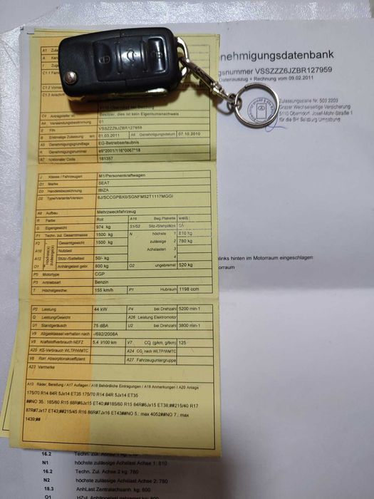 Seat Ibiza 1.2 Benzina 72 Cp 2011 Euro 5