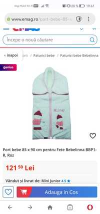 Vând paturica noua tip port bebe sau sac de dormit cu capse.