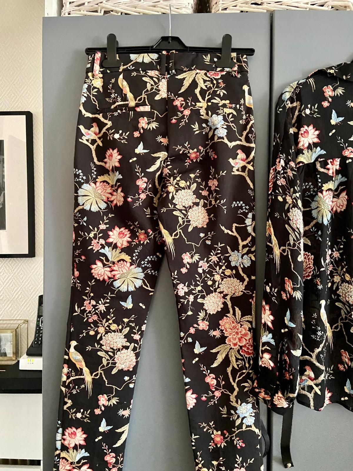 Сет панталон и риза на цветя H&M 36