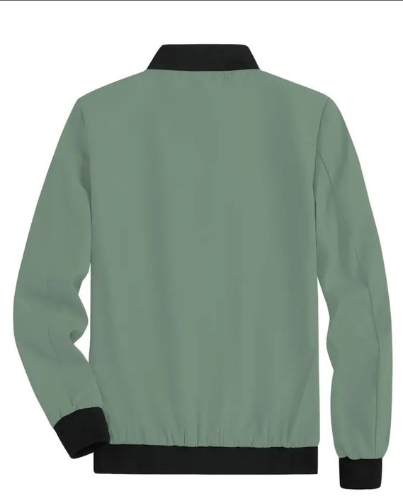 Куртка мужская тёплая с начёсом утепленная зелёный для зимы