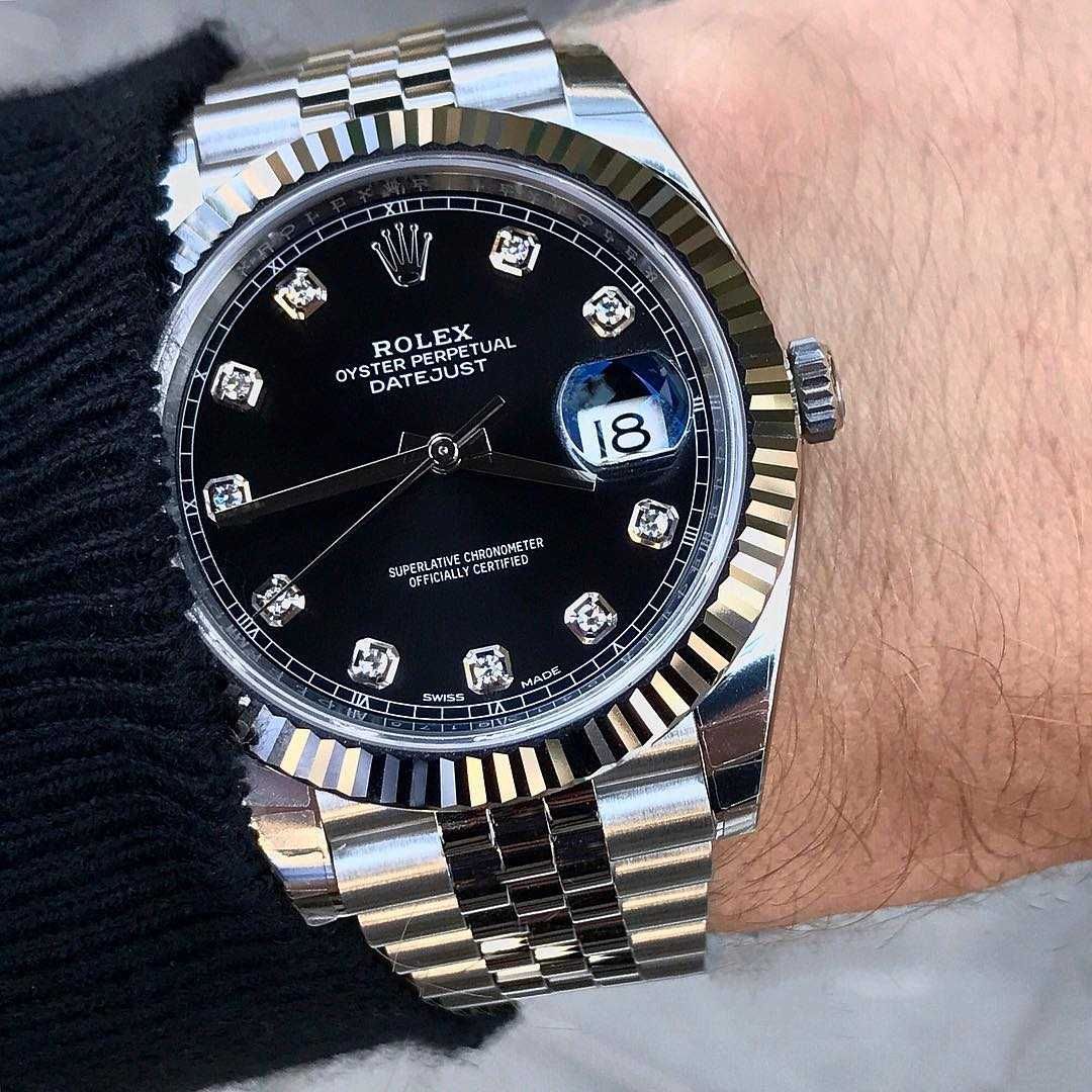 Часовници Rolex Datejust 41mm Юбилеен / черен