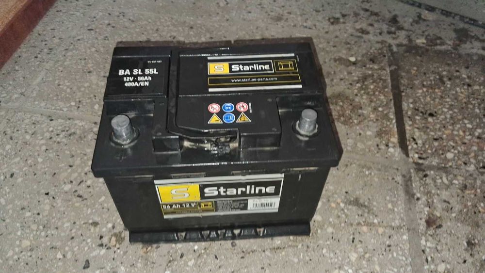 Акумулатор 55Ah работещ за автомобили до 1.6 кубика