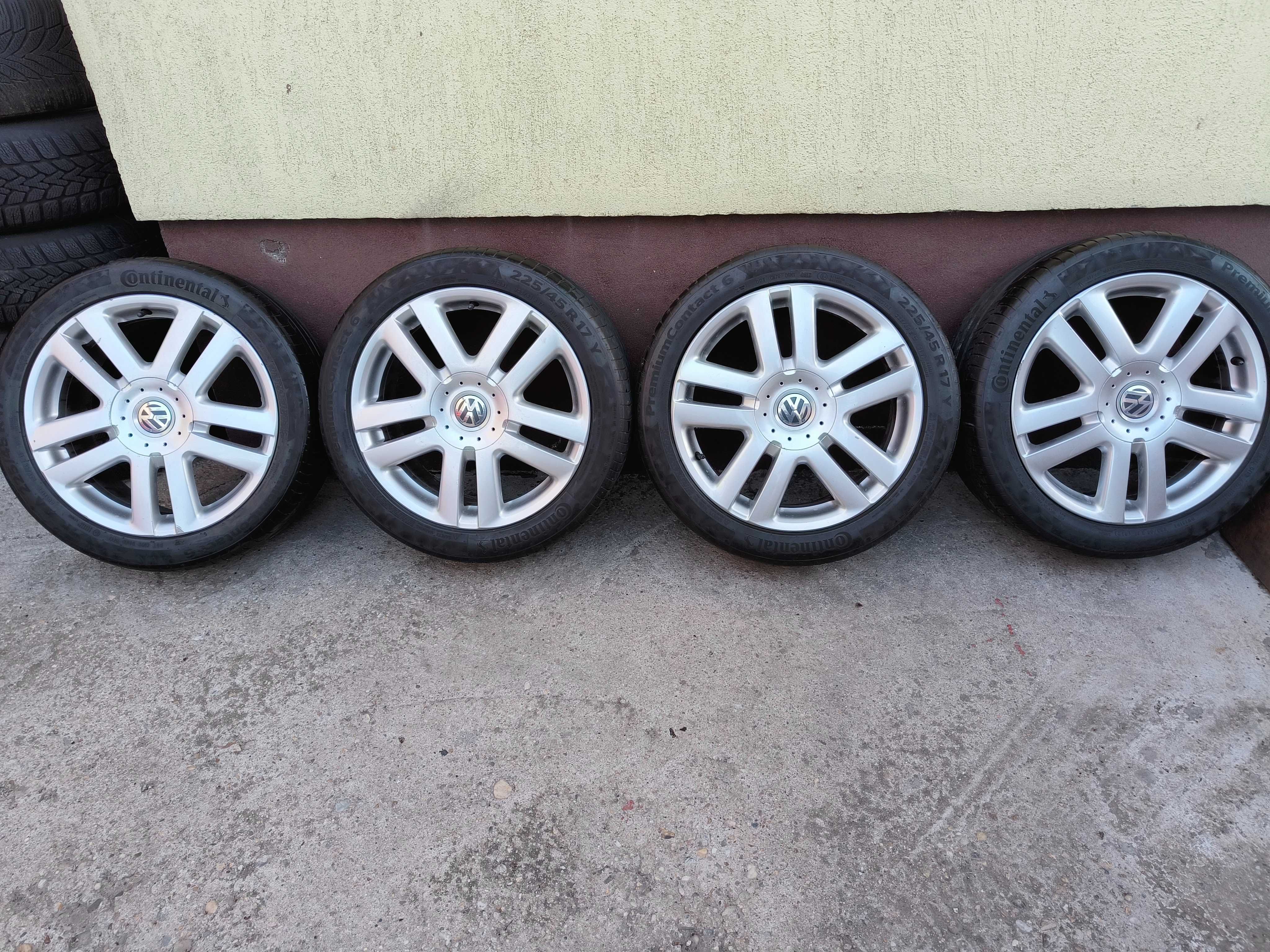 Jante aliaj 225/45/17 de vara 5x112 pt VW Golf 5/6/7, Passat, Skoda