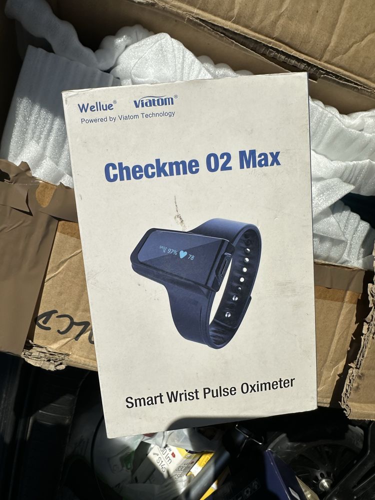Wellue Checkme O2 Max,SpO2 монитор, пулсов оксиметър за китка,