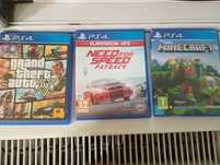 Jocuri GTA,NEED FOR SPEED PAYBACK SI MINECRAFT pentru playstation4 pro
