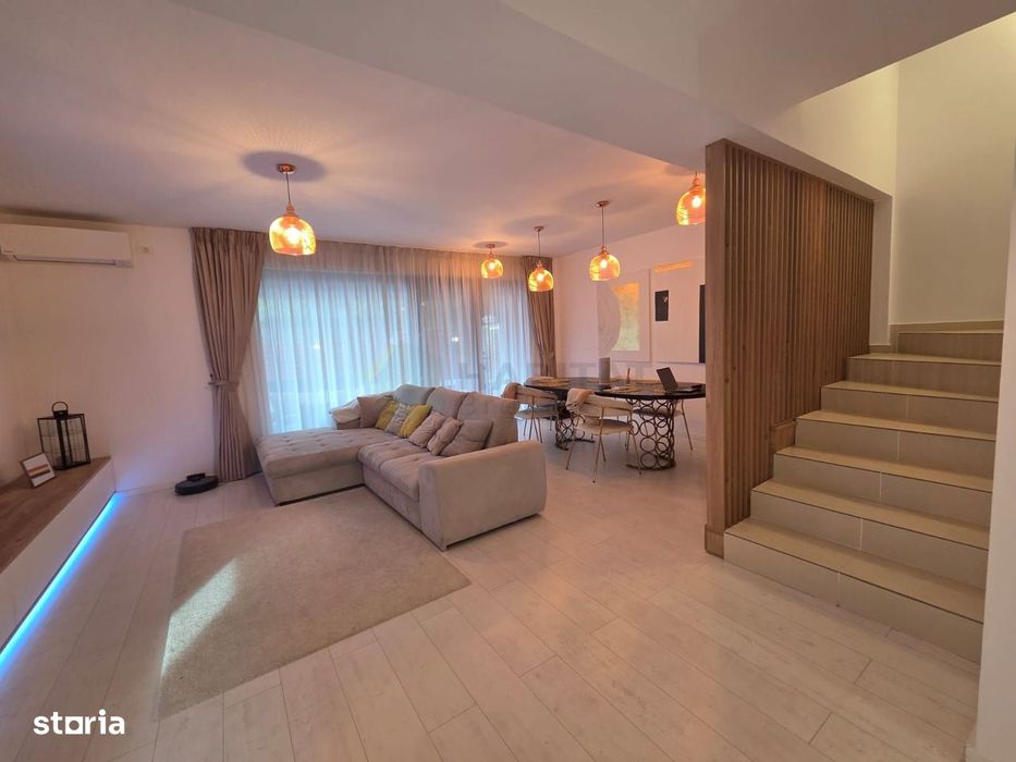 Vilă tip duplex cu mansardă, piscină și design modern – Tunari