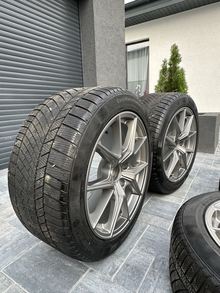 Jante R19 5x130 + anvelope CONTINENTAL iarna- Porsche/Touareg/q7 etc