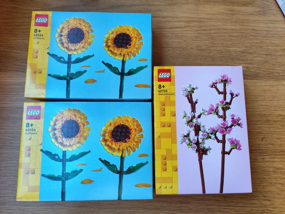 Лего цветя lego iconic Слънчогледи и черешови цветове