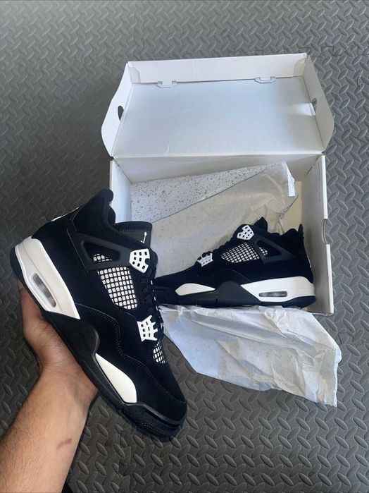 *STOC NOU* Air Jordan 4 White Thunder Nike Air - Verificare Colet -