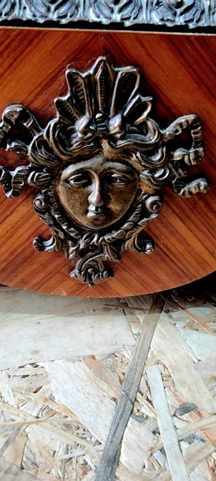 Comoda Servanta Bronz Intarsie Marmura Lemn Masiv