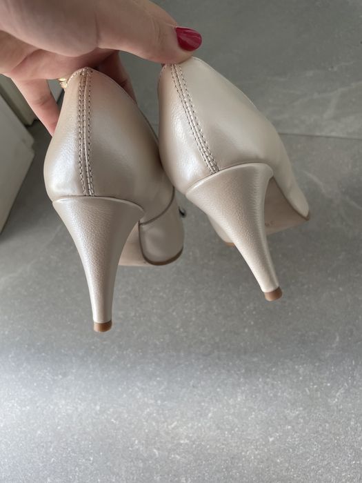 Pantofi stiletto piele naturala