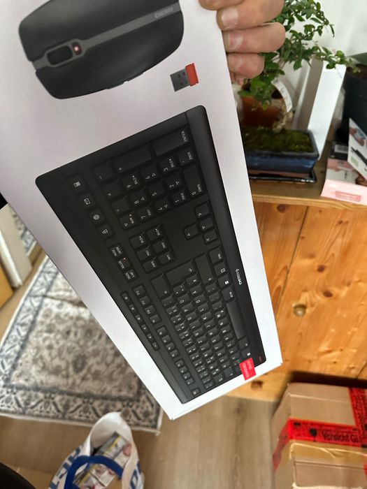 Kit tastatura cu mouse, Cherry Stream Desktop Recharge, Wireless, Alb