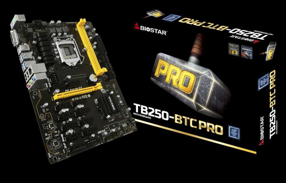 Placa de baza Biostar TB250-BTC PRO noua la cutie cu toate accesoriile