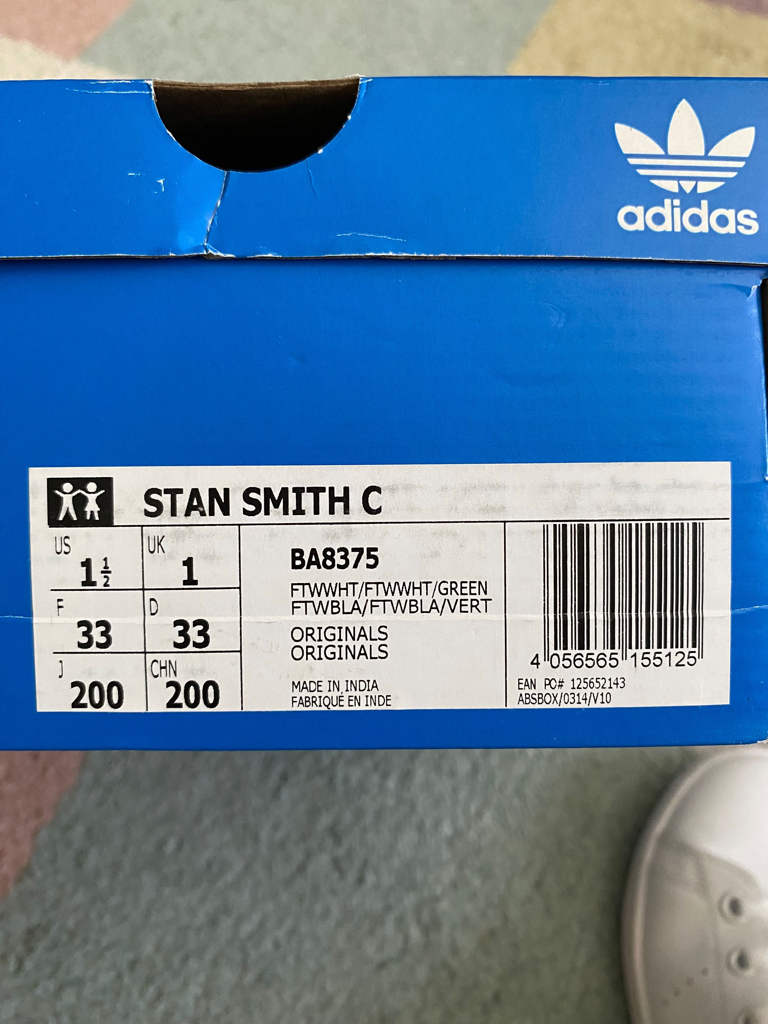 Детски маратонки Adidas Stan Smith C, номер 33