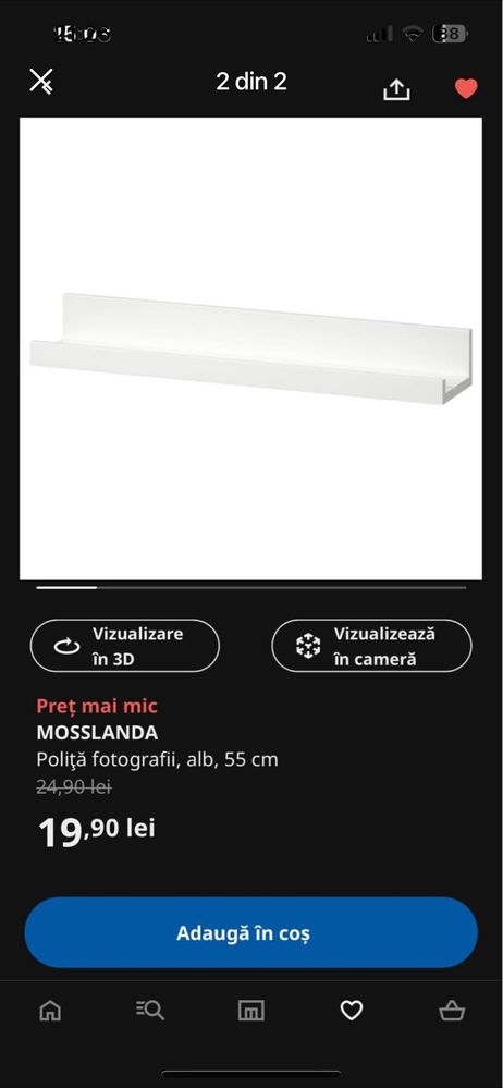 Vanzare etajera /noptiera ikea