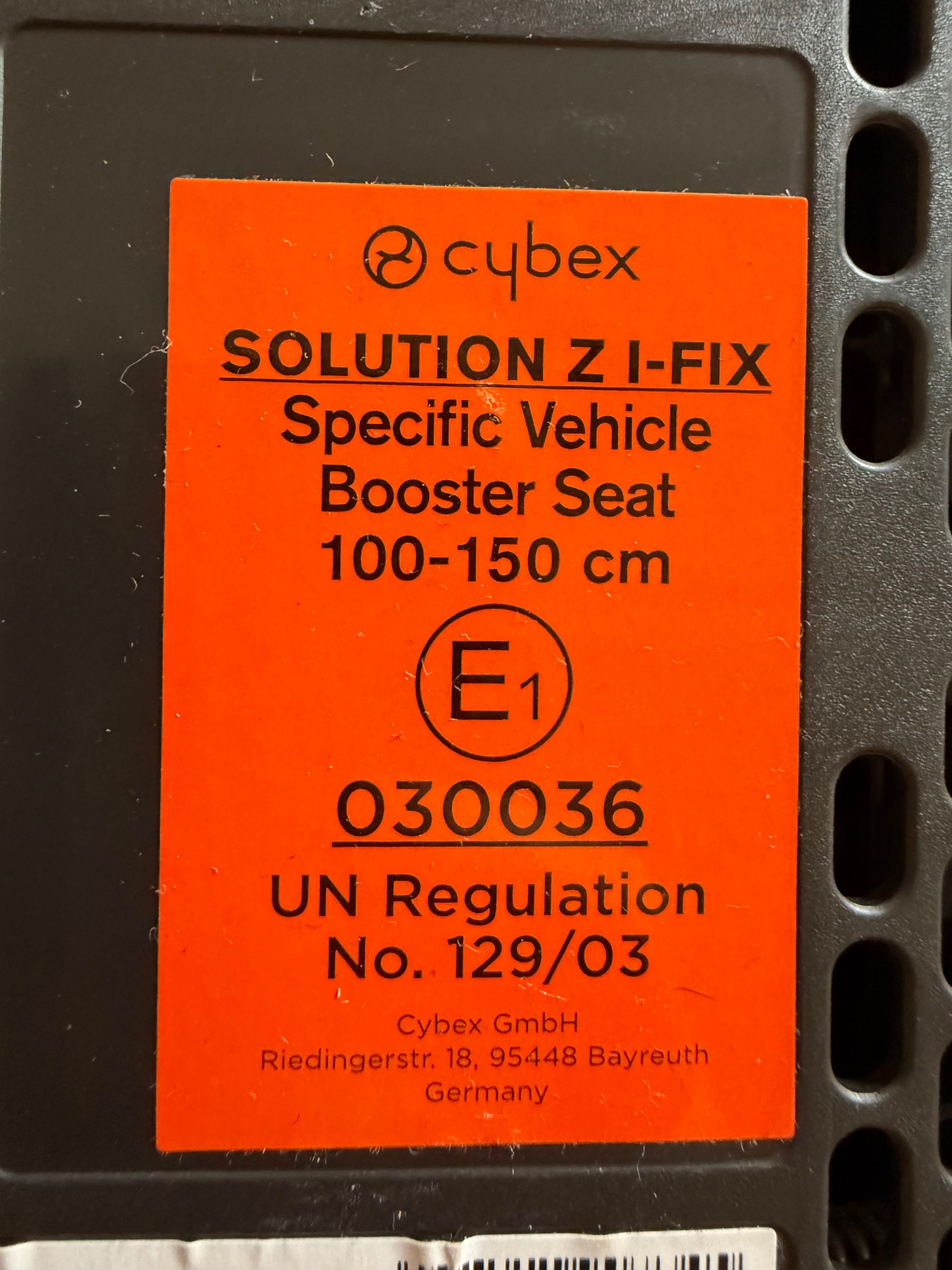 Детско столче за кола Cybex Solution Z I Fix (15-36 кг), Isofix