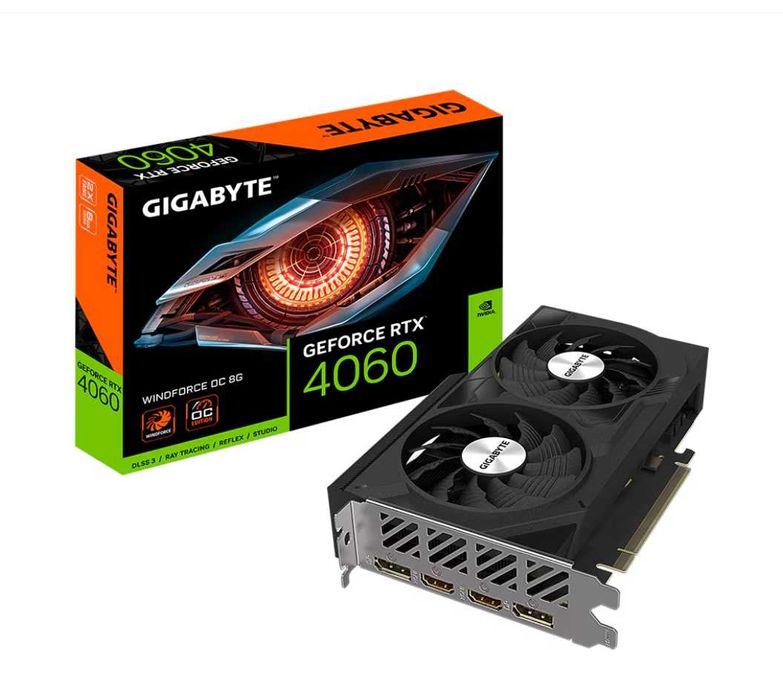Placa video RTX 4060 8 GB Gigabyte WINDFORCE OC