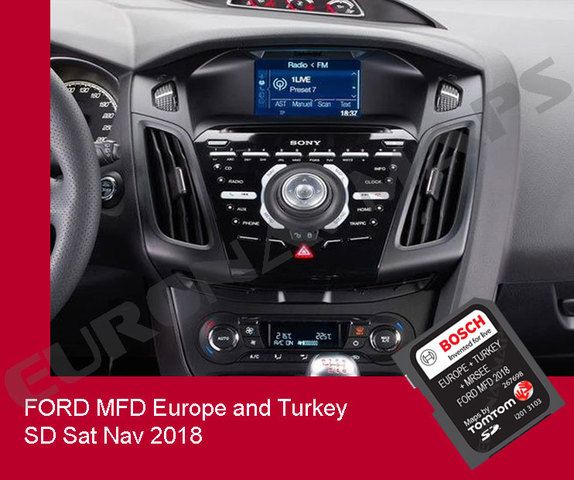 Card navigatie Ford MFD Focus Fiesta Kuga C-Max harta ROMANIA 2020