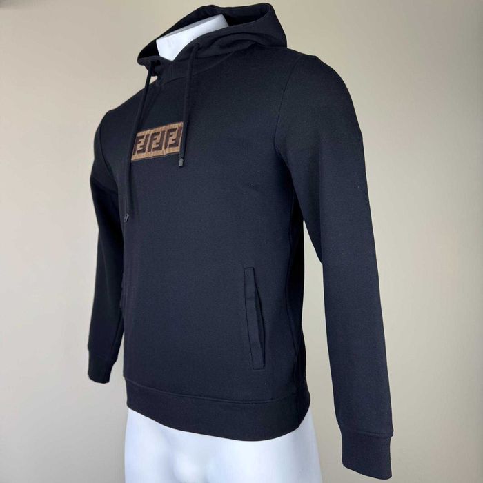 Fendi Embroidered Logo Wool Hoodie