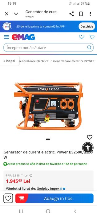 Generator curent electric 2.2kw