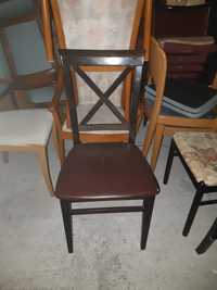 6 scaune din lemn tapitate