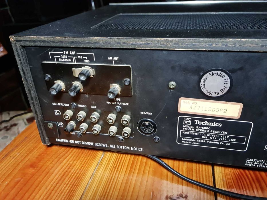 Technics SA-5360 AM/FM vintage Stereo Receiver (1976-77)