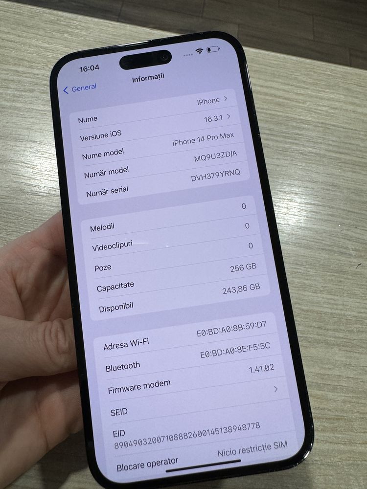 iPhone 14 Pro Max, 256GB, 5G, Space Black!!!