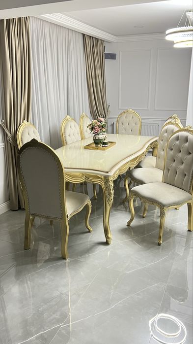 Vand masa lemn masiv 8 scaune