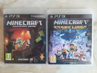 [PS3] Vând jocuri Minecraft și Minecraft [story mode] PlayStation 3