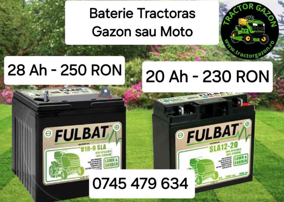 Baterie FULBAT 20AH 22AH 28AH 32AH  Tractoras de tuns iarba gazon MOTO
