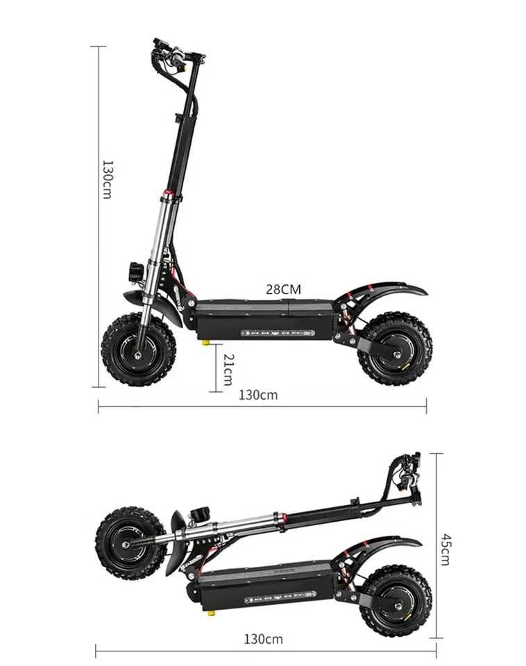 Trotineta Electrica QUICKWHEEL EXPLORER, 6000W, 85 km/h, 60V 38AH, 2x2