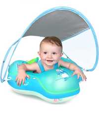Infant înot float piscina float cu acoperire de protecție solară