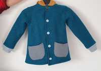 Jacheta copii din lana fiarta cu gluga 140 cm