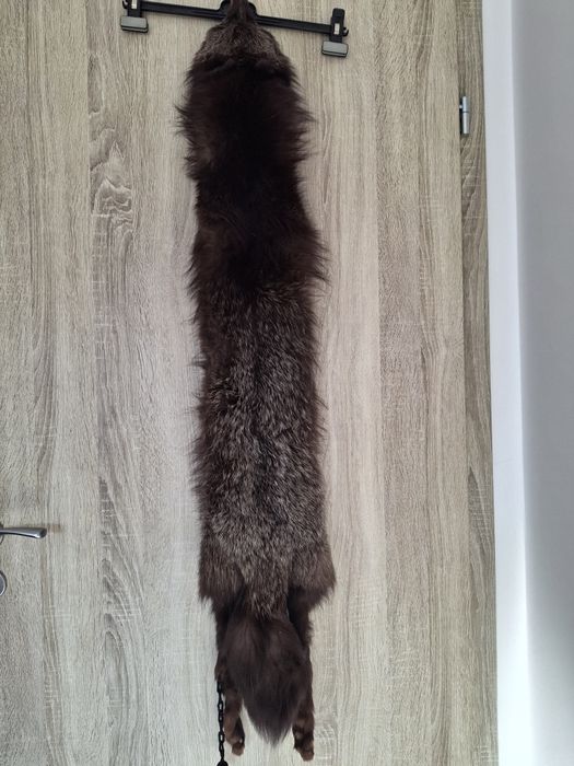 2 Gulere din blana naturala, vulpe si nutrie