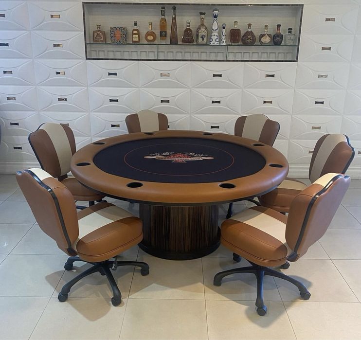 STOC - Mese de poker clasic rotunde livrare rapida din stoc