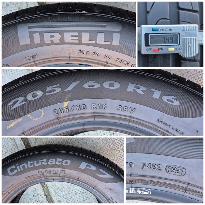 O bucată 205/60 R16 vară - una Pirelli