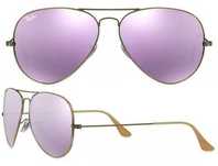 Ochelari de soare Ray-Ban RB3025 167/4K Aviator Bronze Lilac Mirror 58