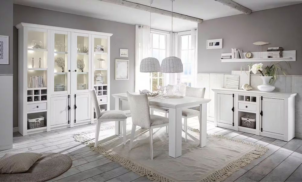 Masa California , Alb , 158 cm latime