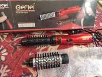 Продаётся фен-щетка для укладки волос Gemei GM-4829 красная (новый)