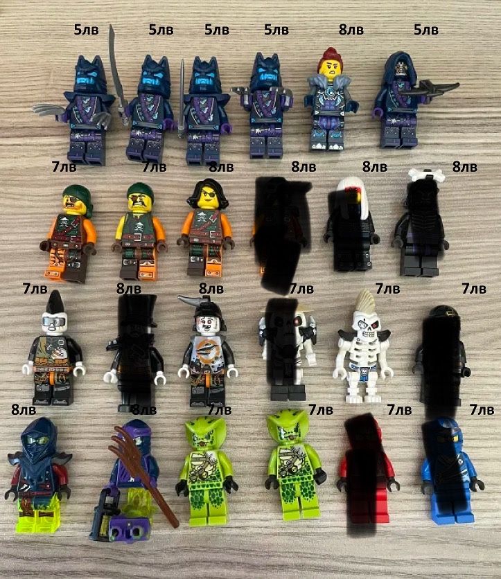 Lego ninjago минифигурки